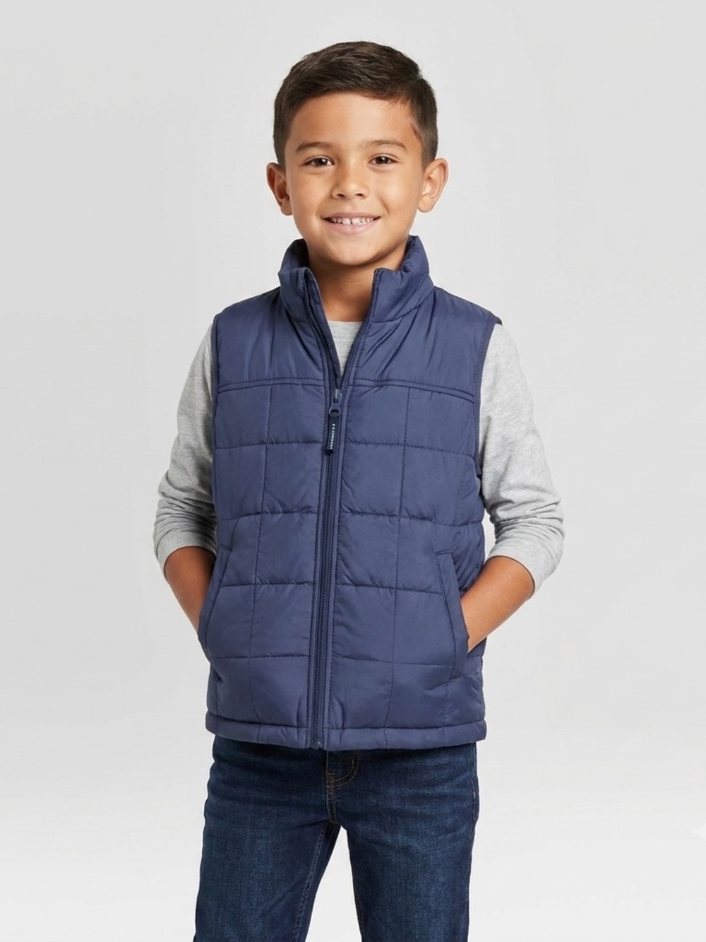 Uniqlo Kids Quilted Padded Vest Navy Blue - Size 9/10